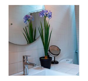 Narciso morado artificial 80 cm