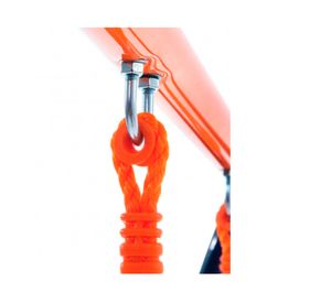 Columpio doble naranjo 180x240x155 cm