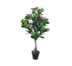 Árbol magnolio rosado artificial 125 cm