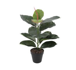 Ficus elástica/gomero artificial 45 cm