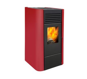 Estufa pellet 7200W Milano rojo