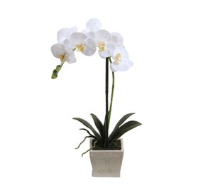 Orquídea blanca II artificial 51 cm