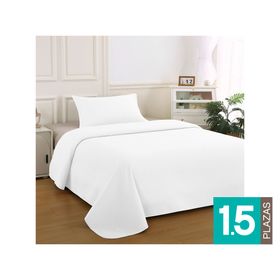 Quilt Atenas blanco 1.5 plazas