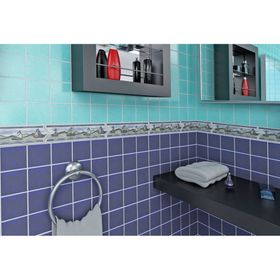 Listel 8.5 x 33 cm marina blue 3 unidades