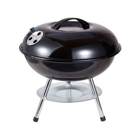 Parrilla a carbón portátil Redonda negro