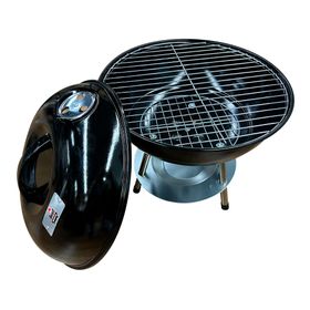Parrilla a carbón portátil Redonda negro