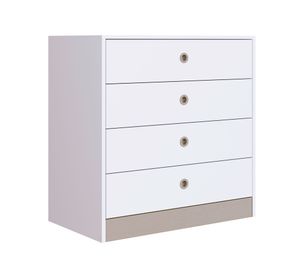 Cómoda 4 cajones Amore blanco Be Design