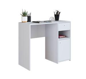 Escritorio 1 cajón 1 puerta Montreal blanco Be Design