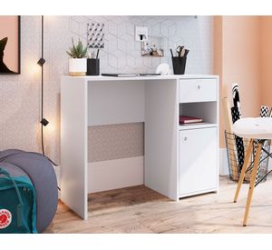 Escritorio 1 cajón 1 puerta Montreal blanco Be Design