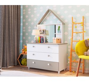 Cómoda 3 cajones Childrens house blanco Be Design