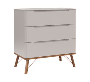 Cómoda 3 cajones Albi gris Kidscool