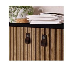 Buffet 2 puertas Amber negro/brise Be Design