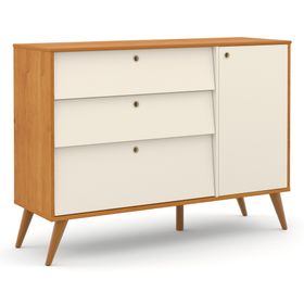 Cómoda 1 puerta 3 cajones Gold beige