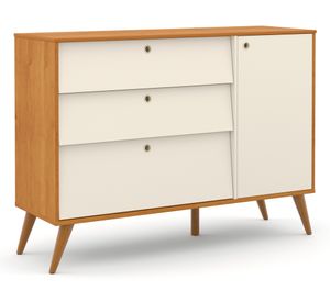 Cómoda 1 puerta 3 cajones Gold beige