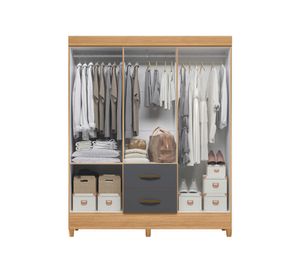 Clóset 6 puertas + Cóset 4 puertas Mobi gris