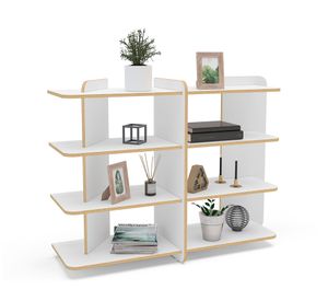 Estante 4 niveles Luna blanco