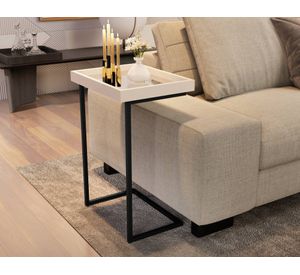 Mesa auxiliar Luxor perla