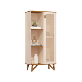 Vitrina 1 puerta Neon Luxor perla