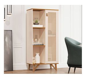 Vitrina 1 puerta Neon Luxor perla