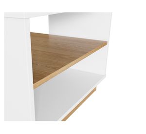 Mesa de centro rectangular Livorno blanco/miel