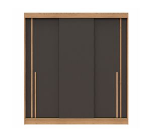 Clóset 3 puertas café Lyon 197.2x54.3x183.3 cm