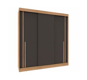 Clóset 3 puertas café Lyon 197.2x54.3x183.3 cm