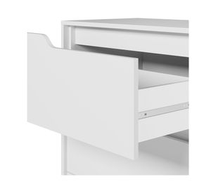 Cómoda Sola blanco/café 4 cajones