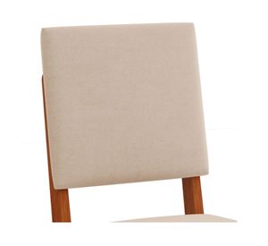 Pack 2 sillas de comedor Talia freijo/creme 96x42.5x56 cm