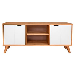 Rack TV Grecia 43" café/blanco