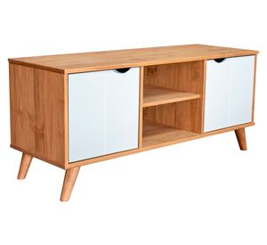 Rack TV Grecia 43" café/blanco