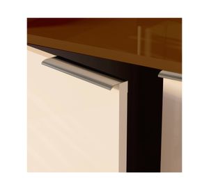 Buffet Luxor 3 puertas caramelo/perla