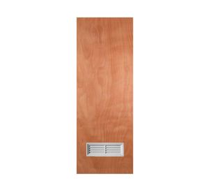 Puerta Terciado 70x200 cm + celosía PVC 12.5x35 cm