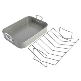 Bandeja asadera Greystone 31x40 cm 2 piezas