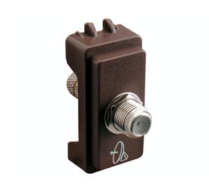 Módulo coaxial TV Génesis café Schneider