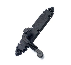 Cerradura embutida manilla libre paso negra Rústica B40 Poli