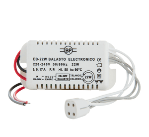 Ballast electrónico simple 22W Byp