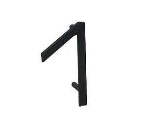 Número 1 metálico negro Idaf