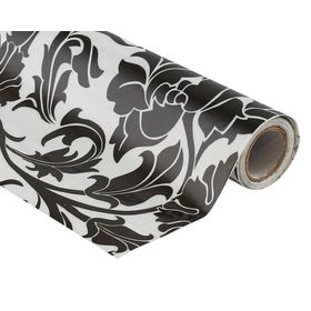 Papel autoadhesivo 2x0,45 m flores negras 23422 Muresco