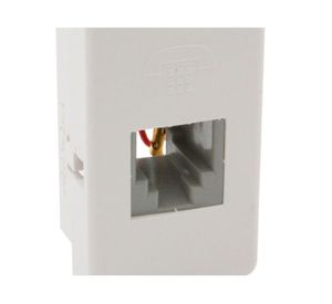 Modulo enchufe teléfono rj 11 blanca matix Bticino