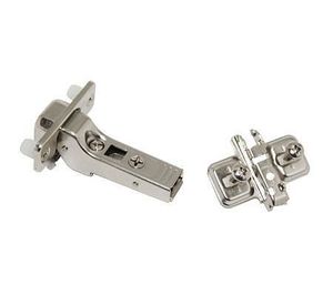 Kit bisagra 15 x 75 mm cliptop semicurva 107° con tornillos hbt