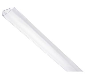 Perfil terminación U transparente 8-10mm 2,1m