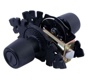 Cerradura tubular pomo baño/dormitorio negra Urbano Rústica Poli