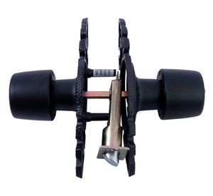 Cerradura tubular pomo baño/dormitorio negra Urbano Rústica Poli