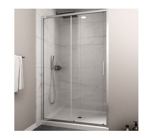 Mampara Premium perfil cromado 190x120x3.5 cm