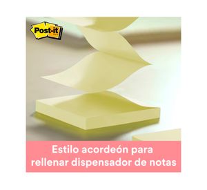 Notas adhesiva 100 hojas amarillo