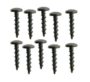 Tornillo madera Cabeza lenteja rosca gruesa 8x20 mm 10 unidades