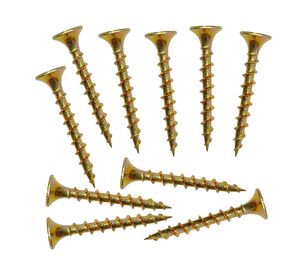 Tornillo drywall para madera rosca gruesa 6x1" 10 un.