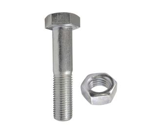 Perno hexagonal 8.8 métrico con tuerca M6-1.0x40 mm ZBR 2 unidades