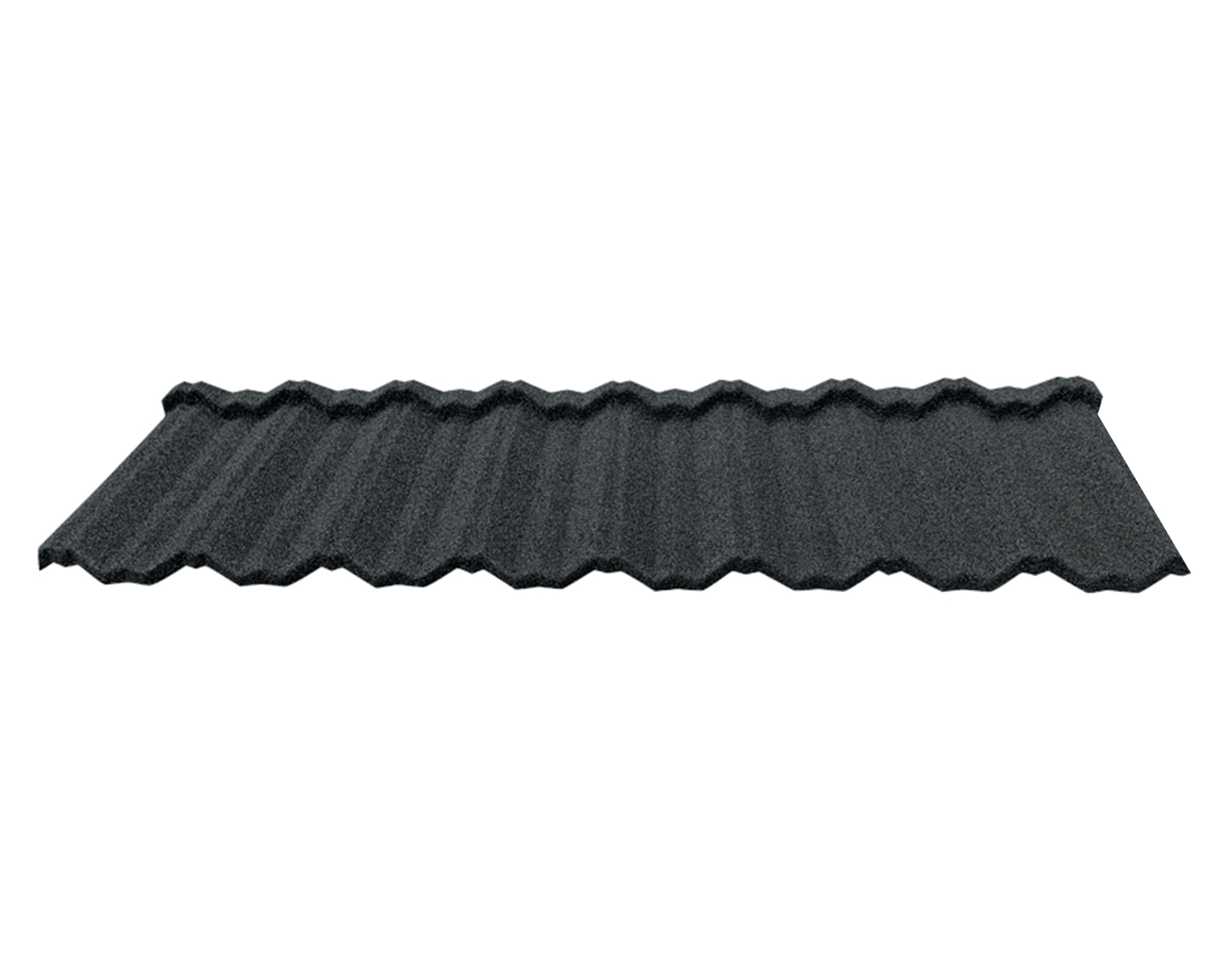Teja gravillada 0.4x420x1340 mm Venecia negro