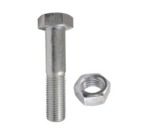 Perno hexagonal Métrico con tuerca m6-1.0x50 mm 2 un.